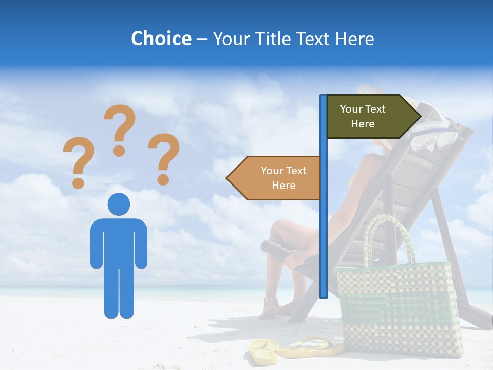 Sandals Sit Tropical PowerPoint Template