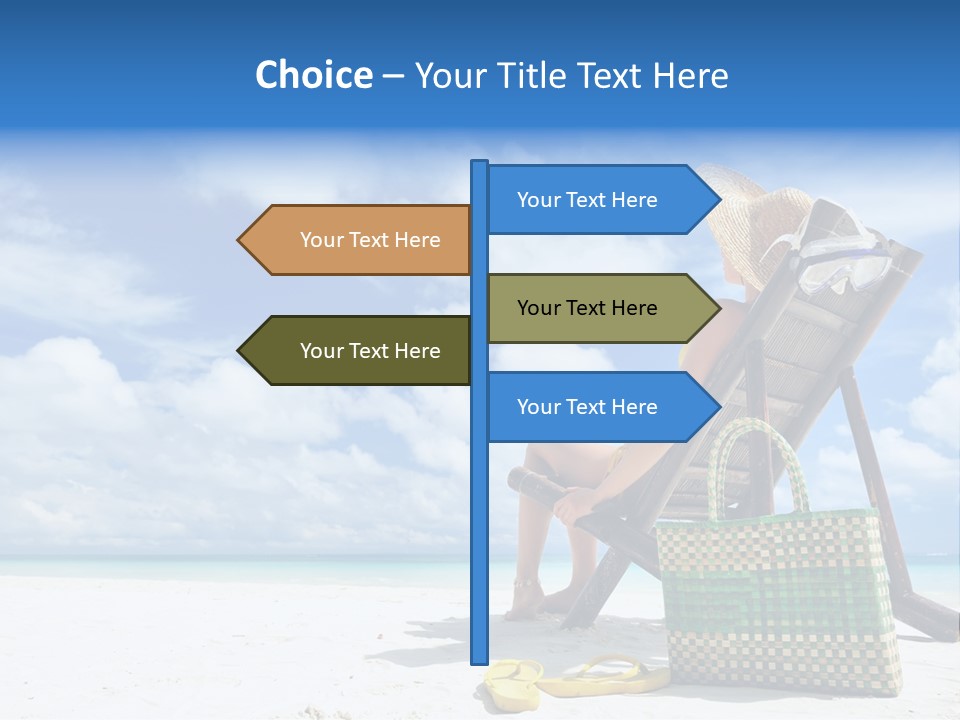 Sandals Sit Tropical PowerPoint Template