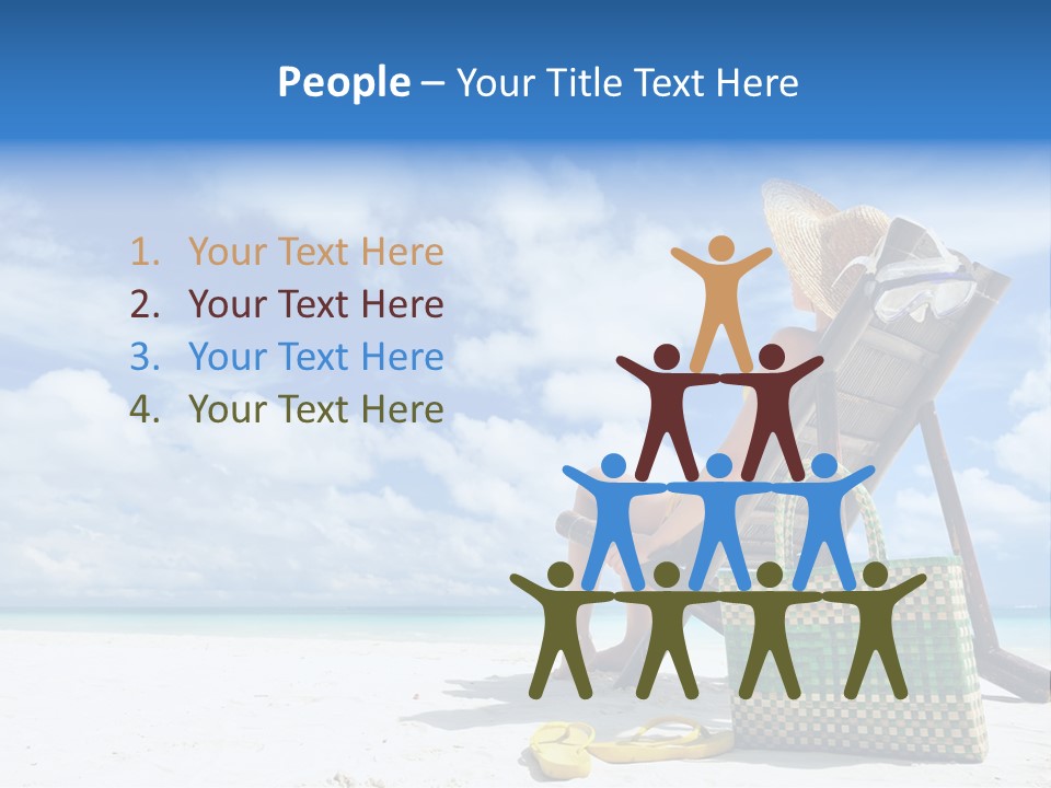 Sandals Sit Tropical PowerPoint Template