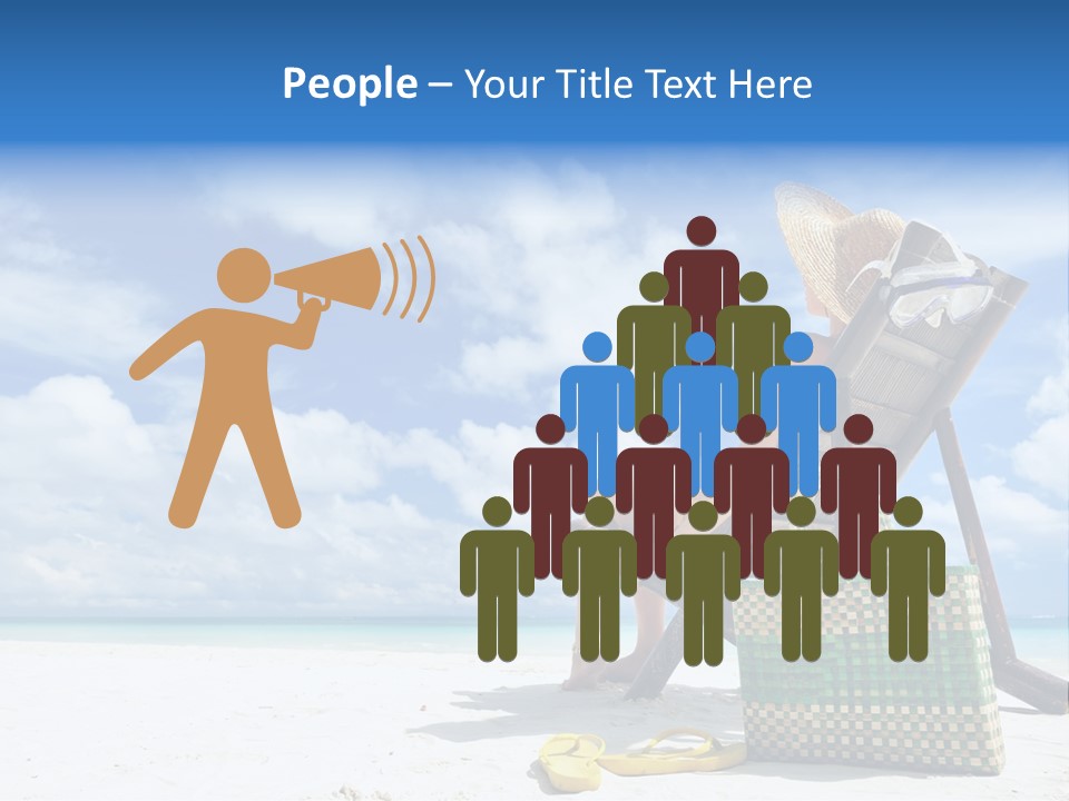 Sandals Sit Tropical PowerPoint Template