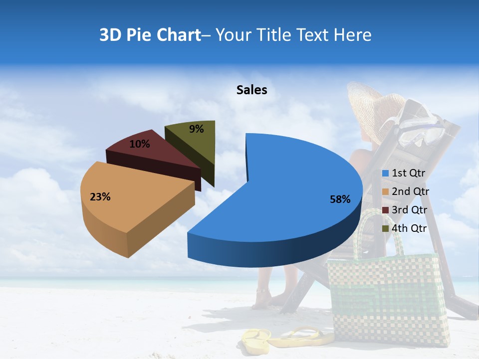 Sandals Sit Tropical PowerPoint Template