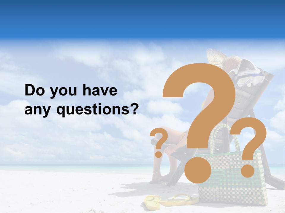 Sandals Sit Tropical PowerPoint Template