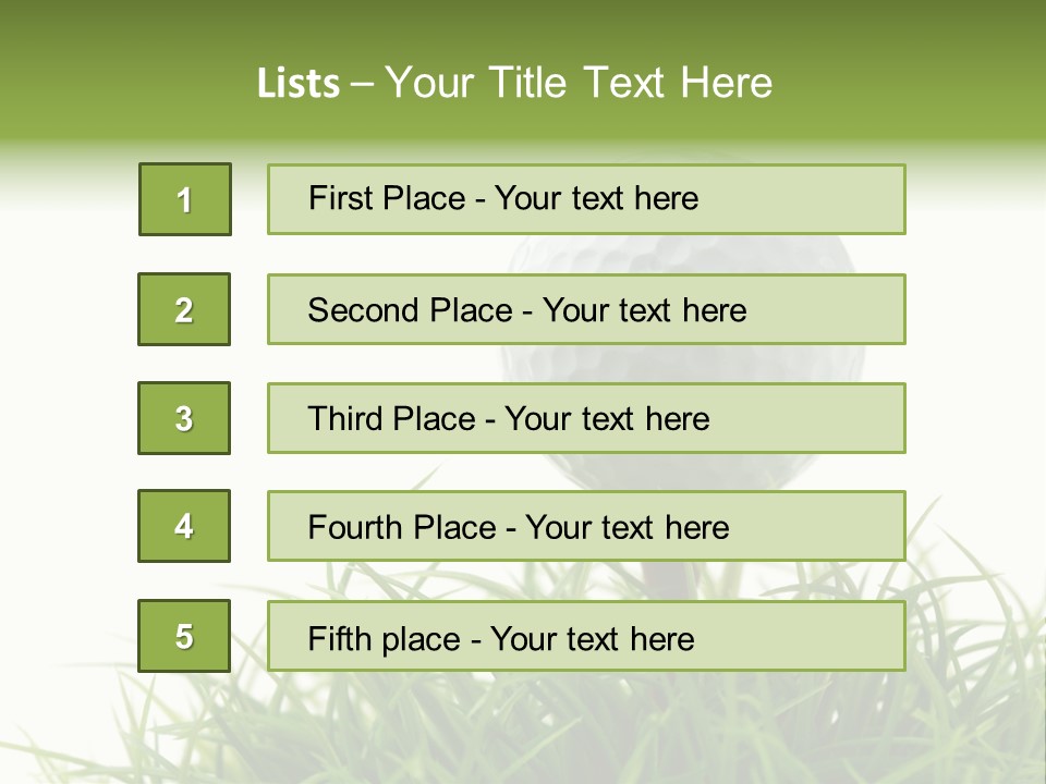 Leisure Equipment Closeup PowerPoint Template
