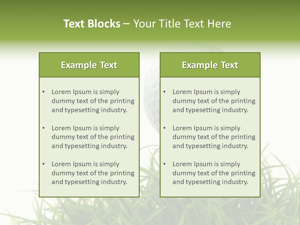 Leisure Equipment Closeup PowerPoint Template