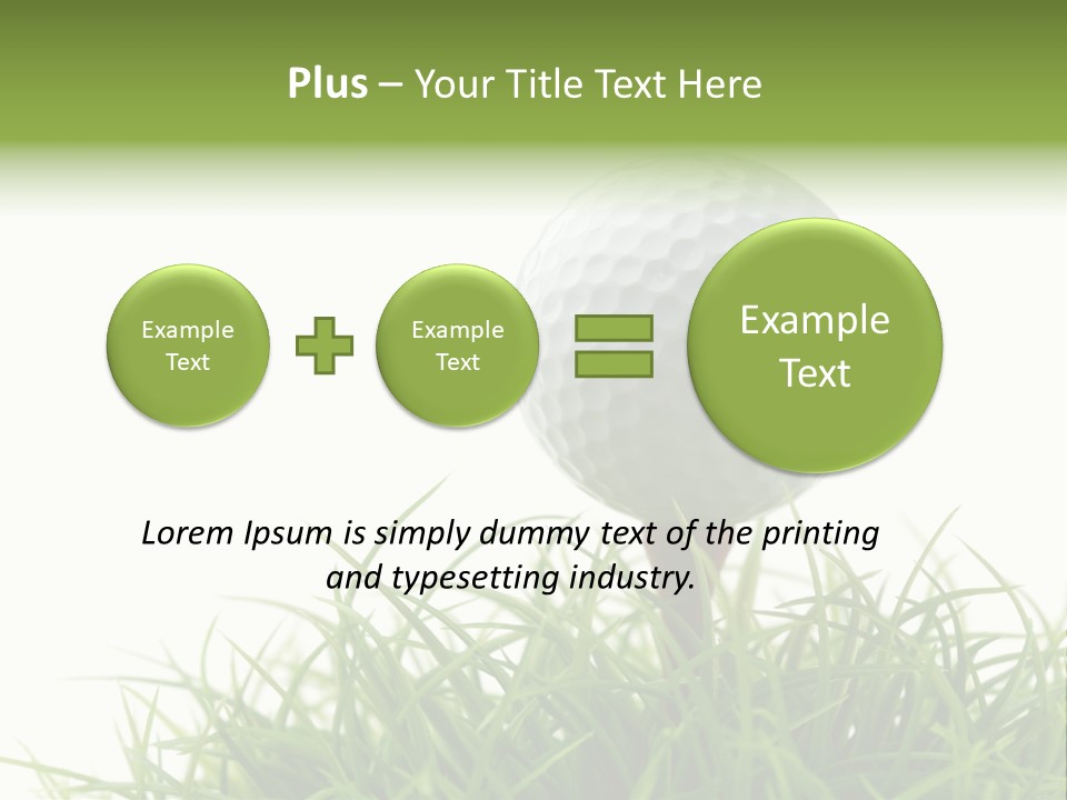 Leisure Equipment Closeup PowerPoint Template