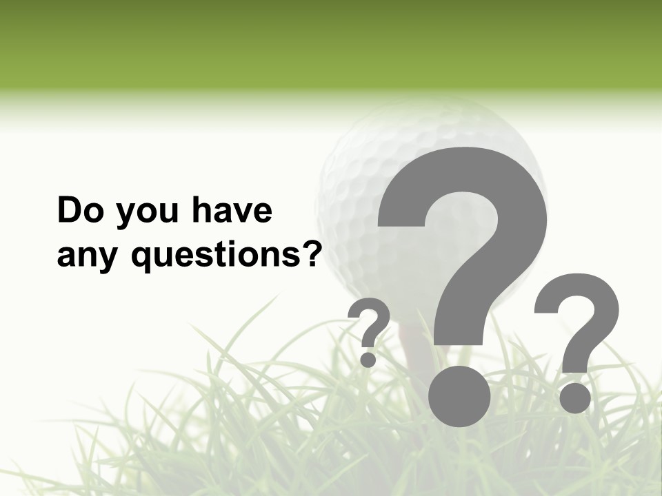 Leisure Equipment Closeup PowerPoint Template