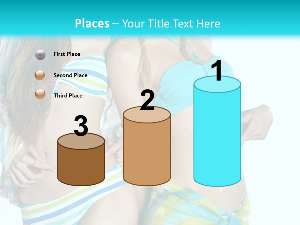 Swim Body Woman PowerPoint Template