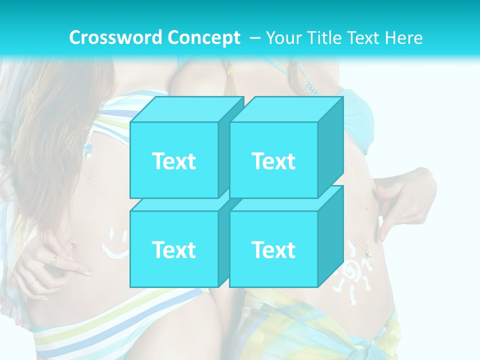 Swim Body Woman PowerPoint Template