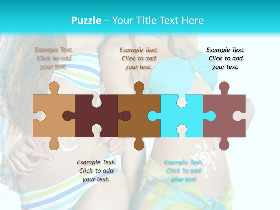 Swim Body Woman PowerPoint Template