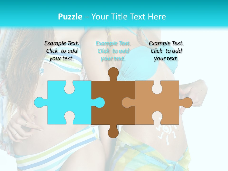 Swim Body Woman PowerPoint Template