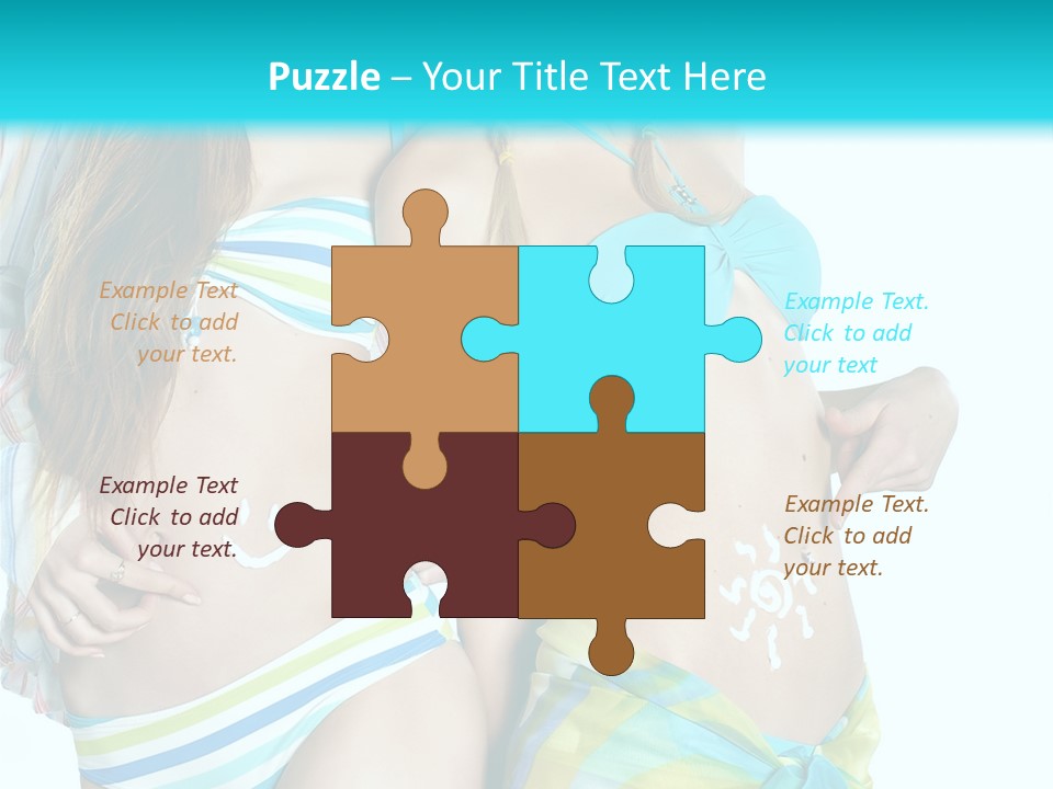 Swim Body Woman PowerPoint Template