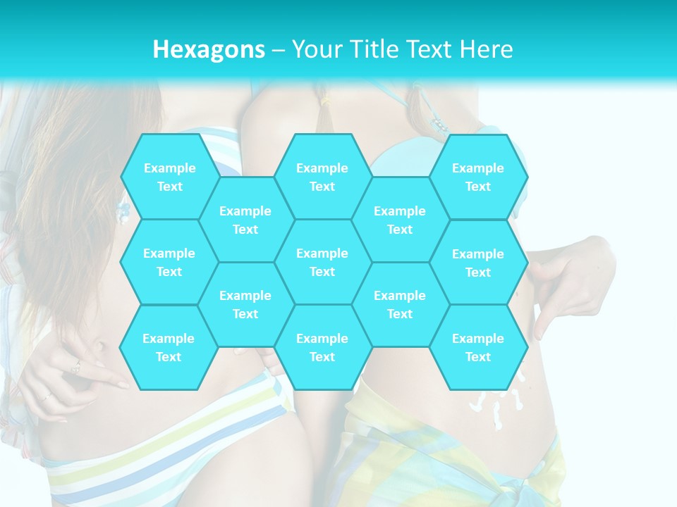 Swim Body Woman PowerPoint Template