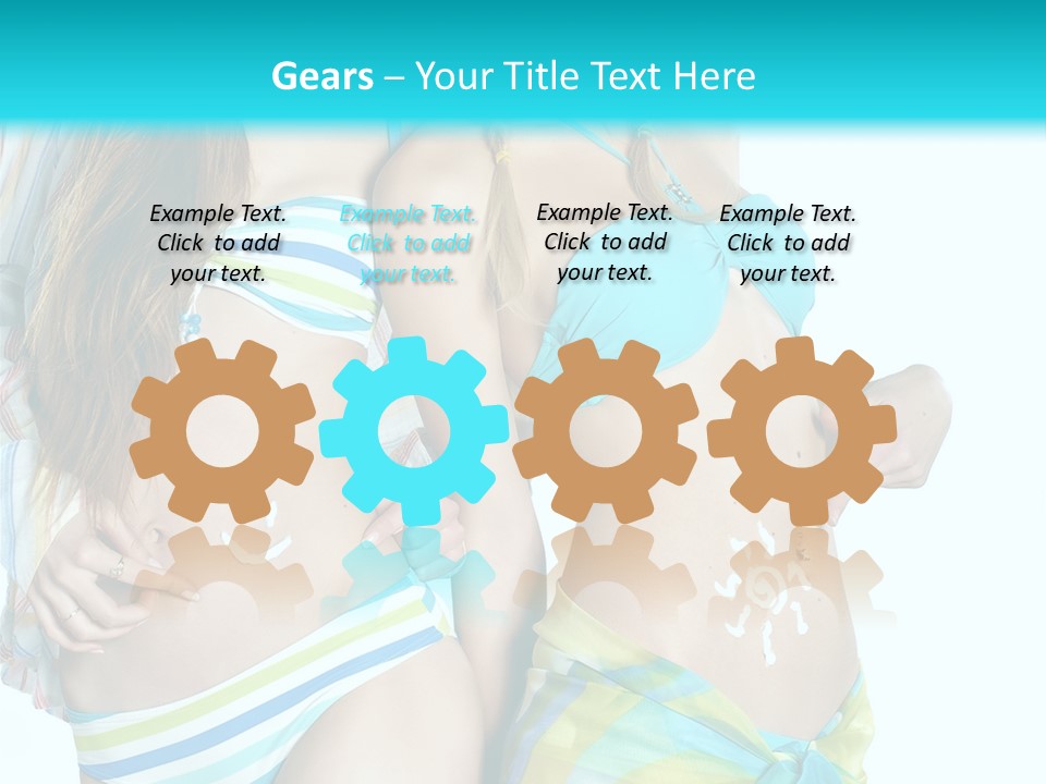 Swim Body Woman PowerPoint Template