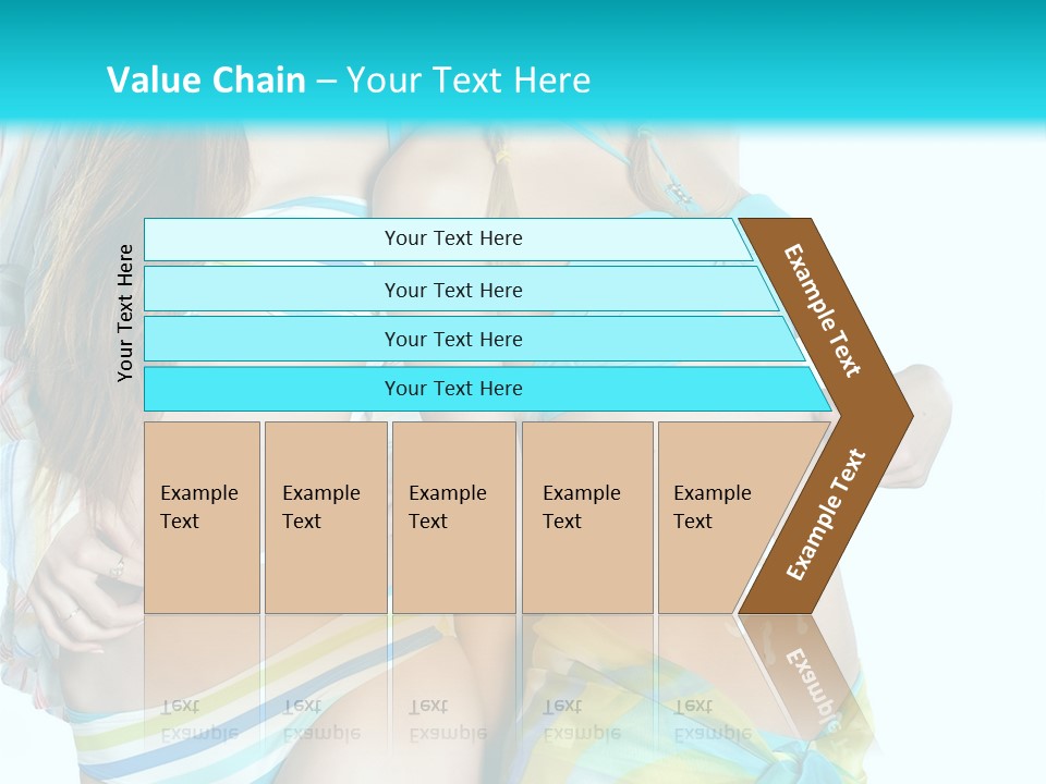Swim Body Woman PowerPoint Template