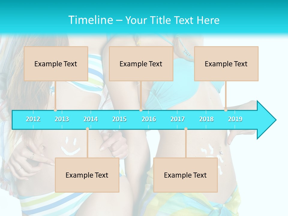 Swim Body Woman PowerPoint Template