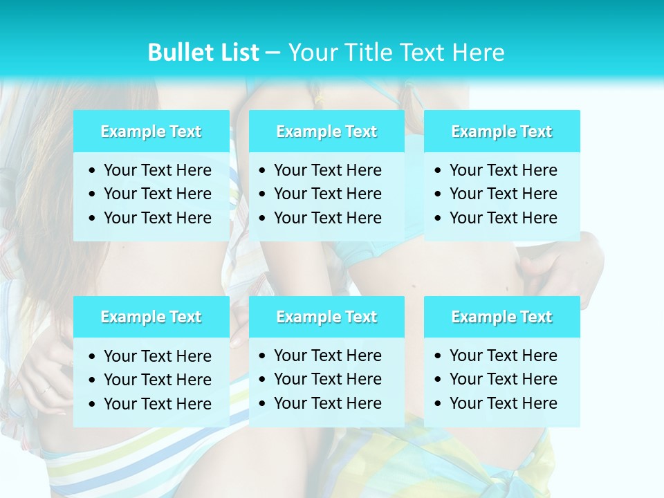 Swim Body Woman PowerPoint Template