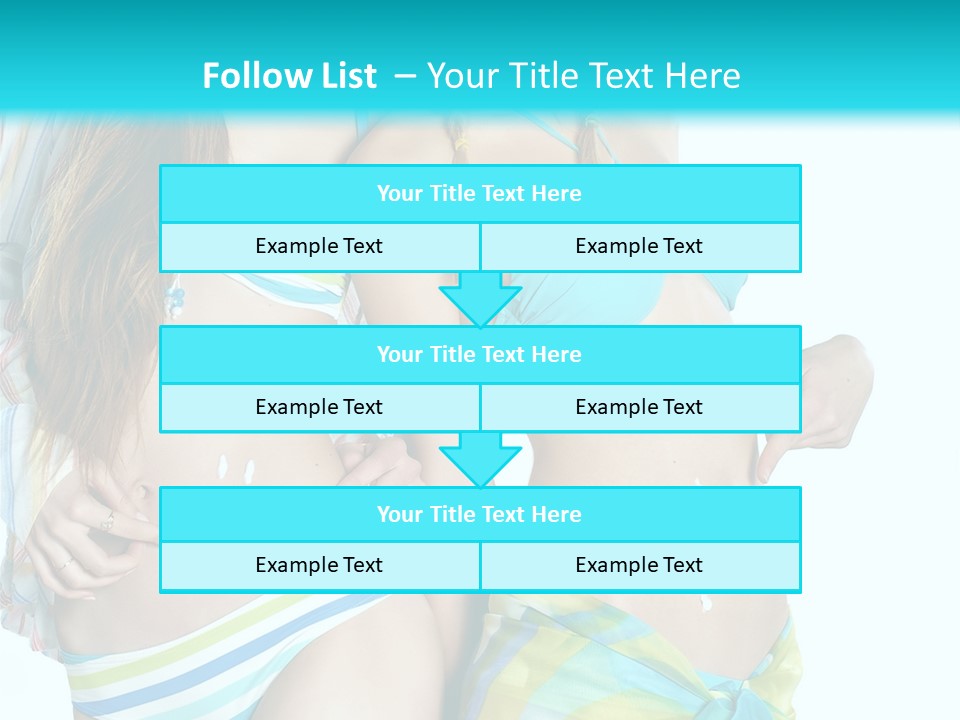 Swim Body Woman PowerPoint Template