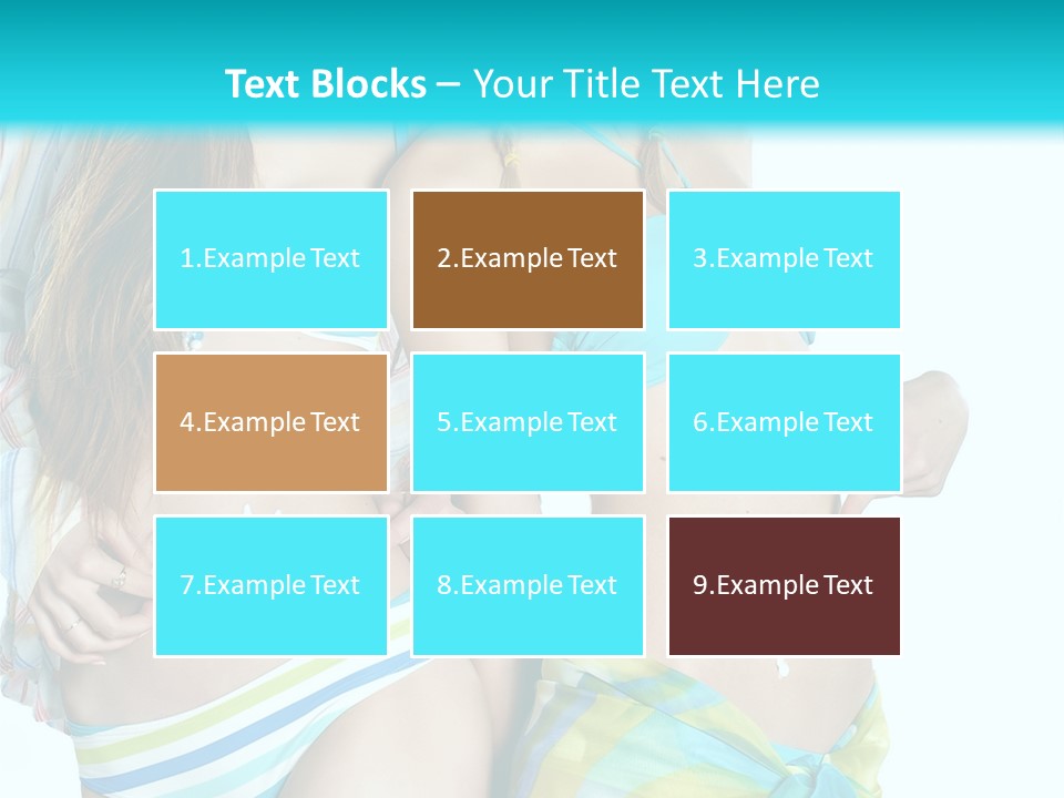 Swim Body Woman PowerPoint Template