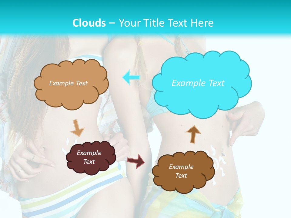 Swim Body Woman PowerPoint Template