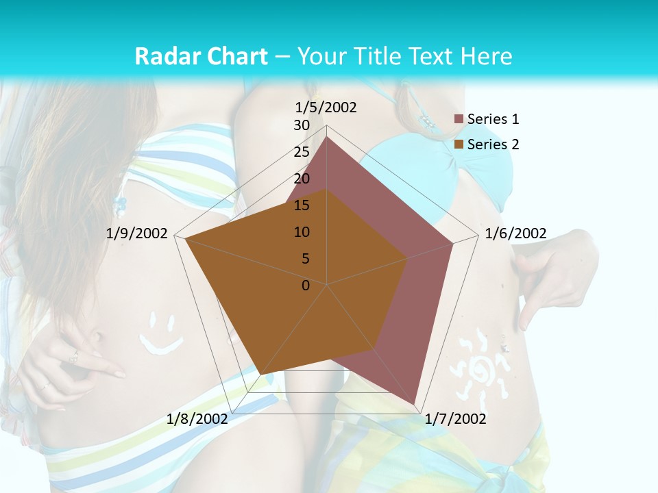 Swim Body Woman PowerPoint Template