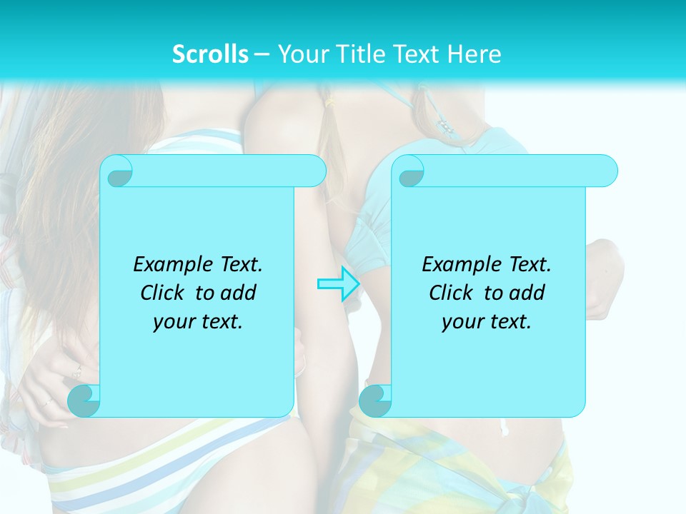 Swim Body Woman PowerPoint Template