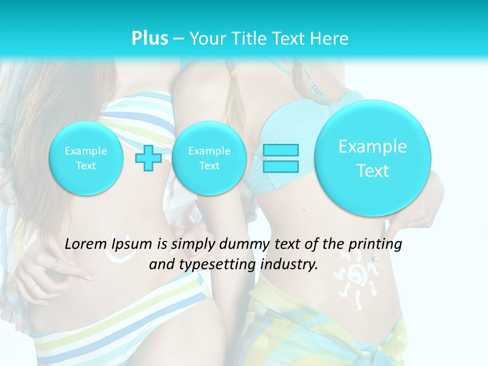 Swim Body Woman PowerPoint Template