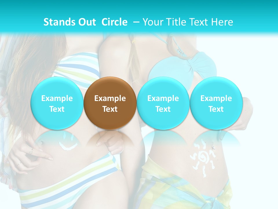 Swim Body Woman PowerPoint Template