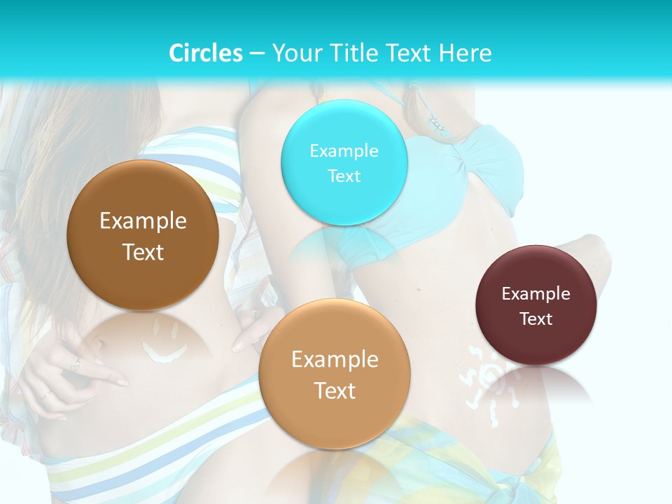 Swim Body Woman PowerPoint Template