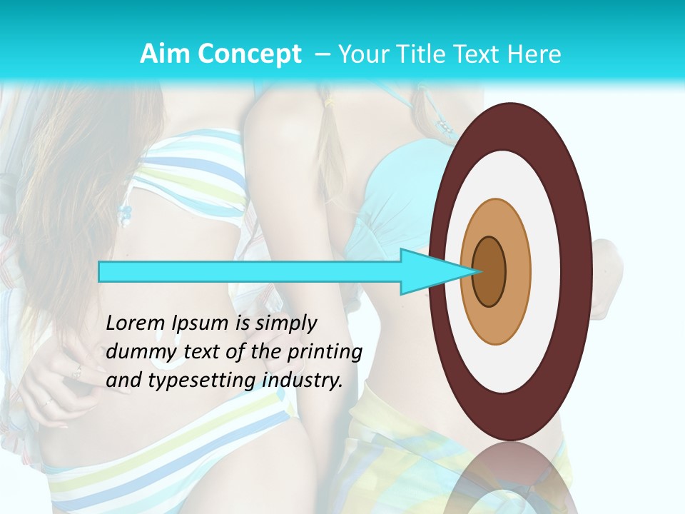 Swim Body Woman PowerPoint Template