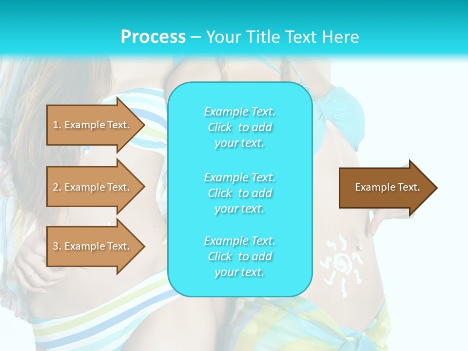 Swim Body Woman PowerPoint Template
