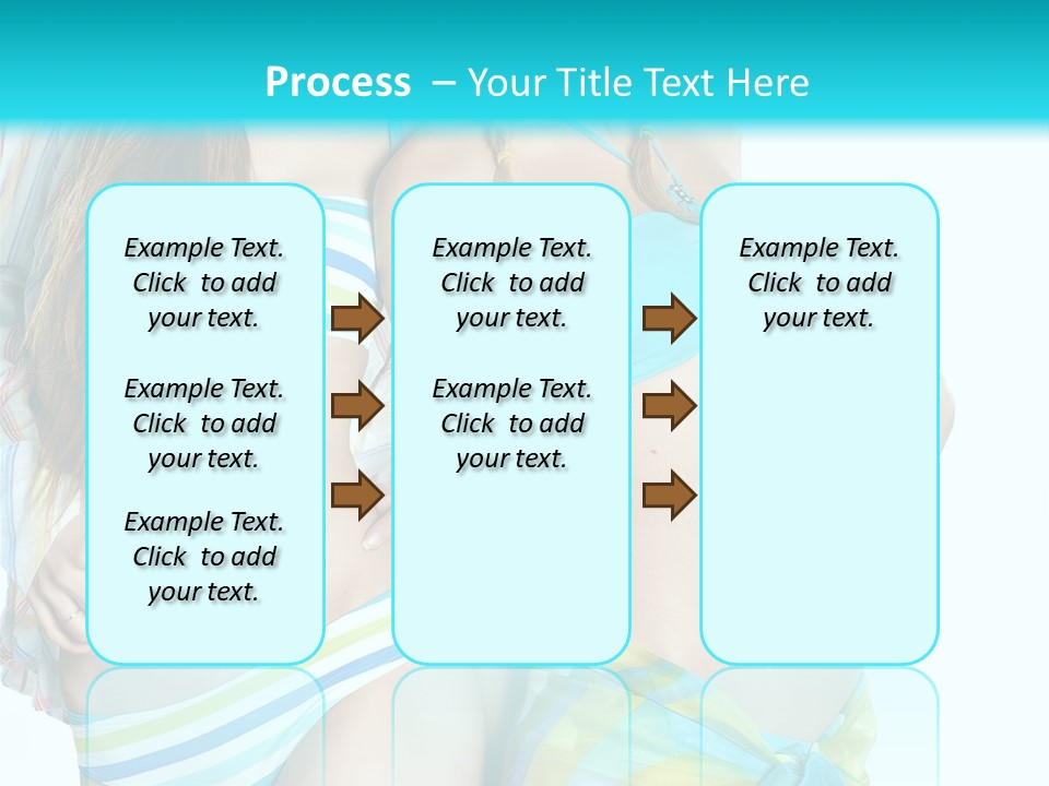 Swim Body Woman PowerPoint Template