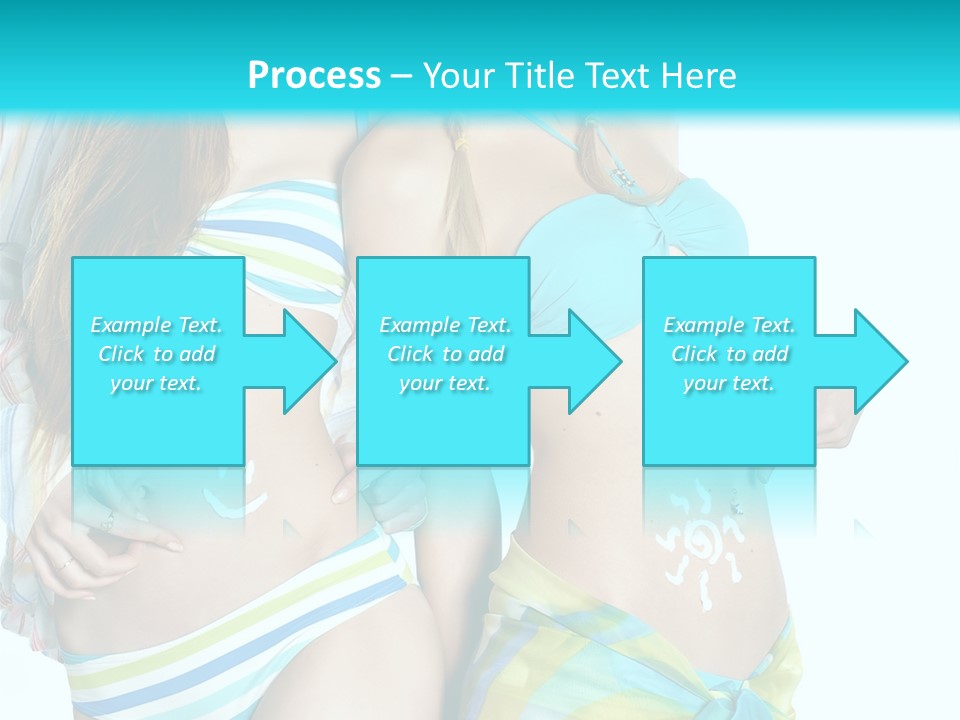 Swim Body Woman PowerPoint Template