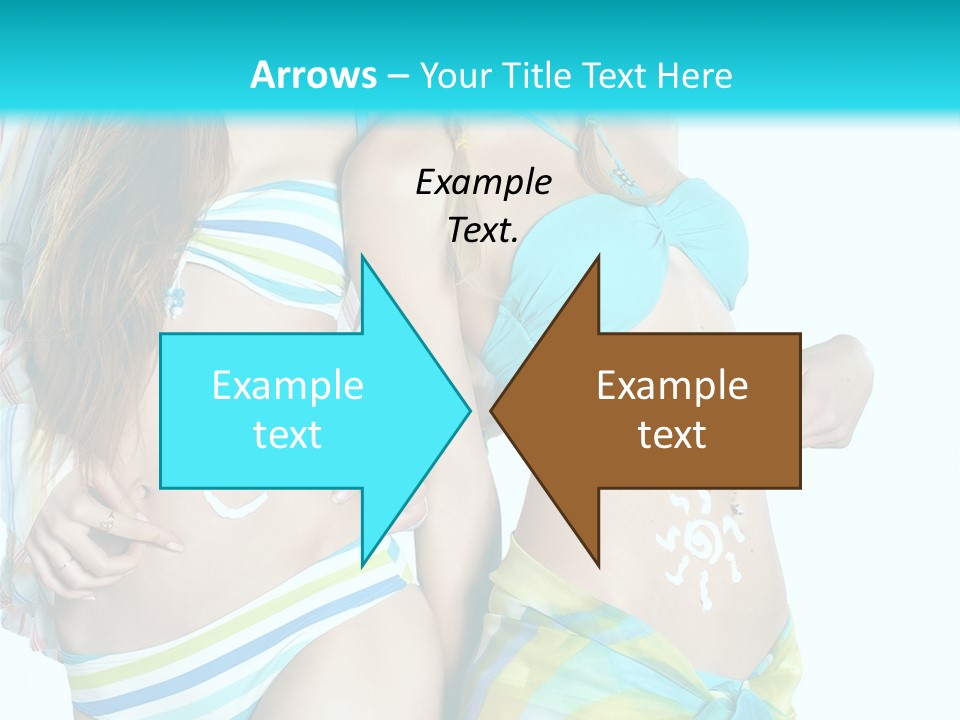 Swim Body Woman PowerPoint Template