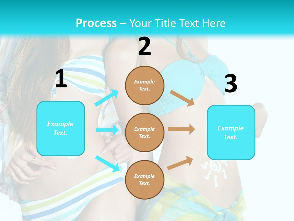 Swim Body Woman PowerPoint Template