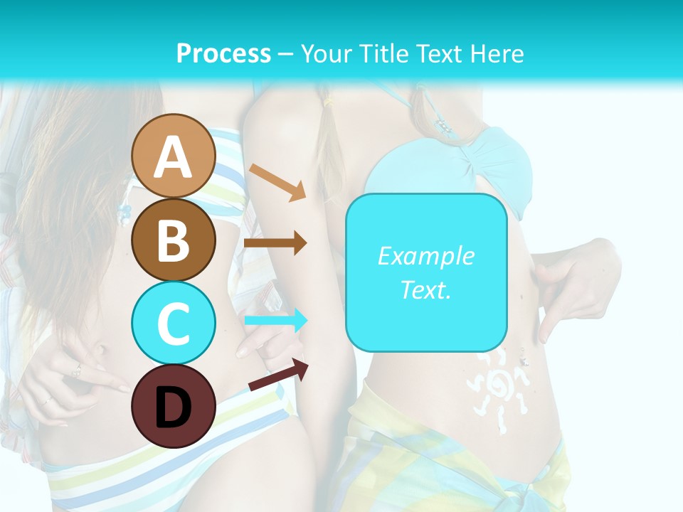 Swim Body Woman PowerPoint Template