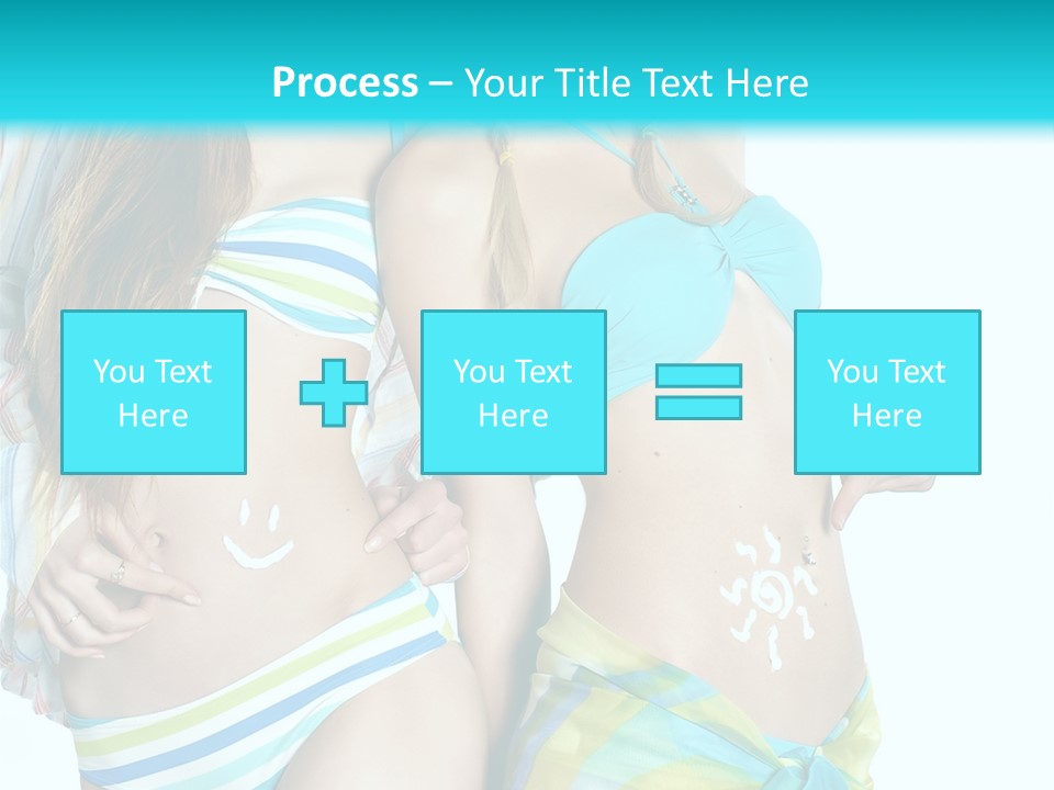 Swim Body Woman PowerPoint Template