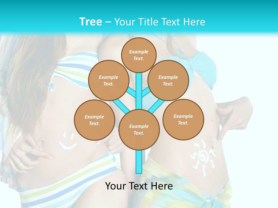 Swim Body Woman PowerPoint Template