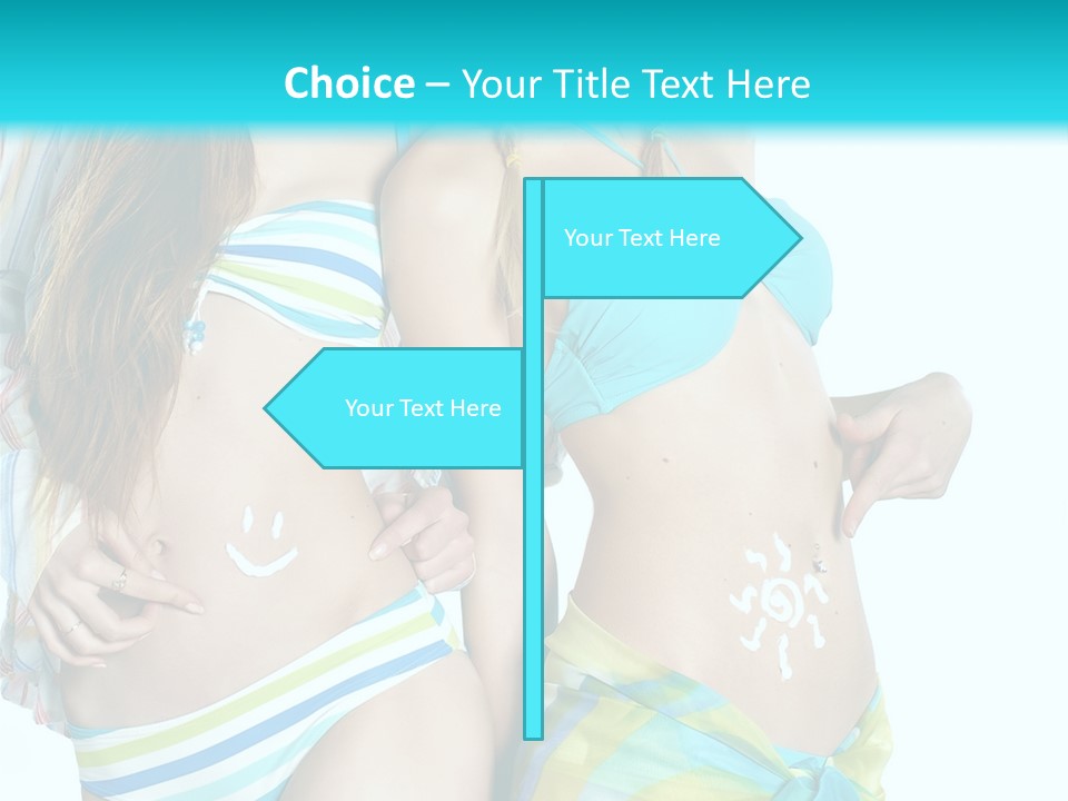 Swim Body Woman PowerPoint Template