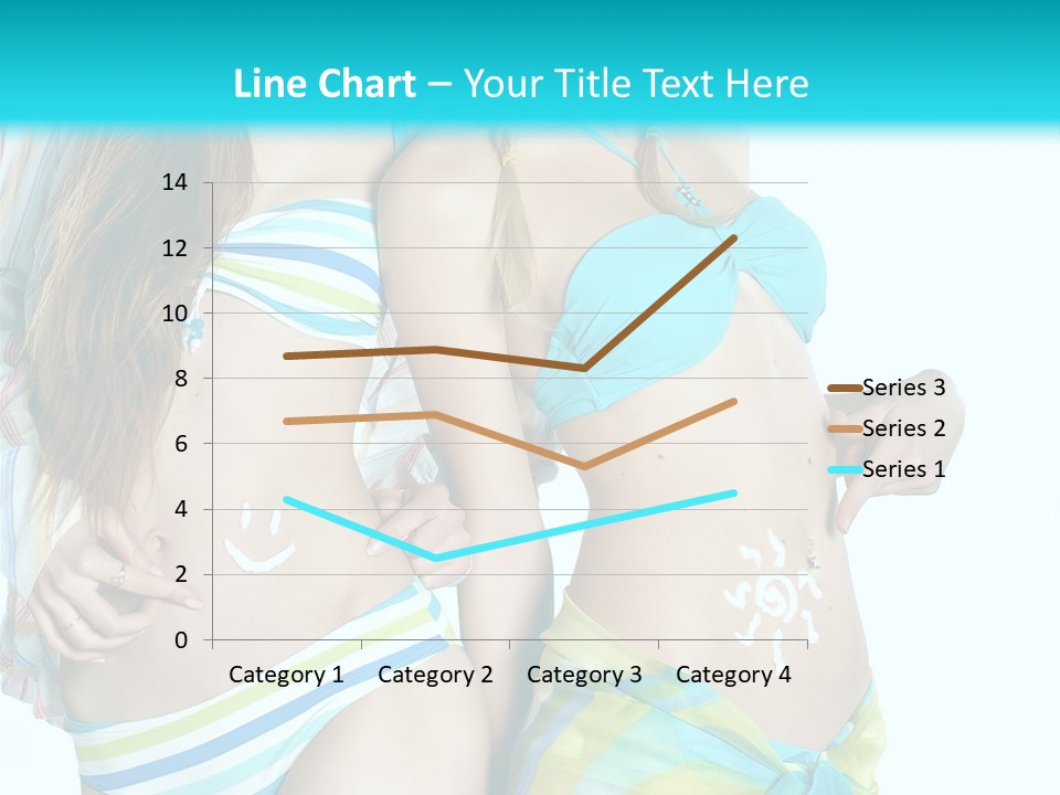 Swim Body Woman PowerPoint Template
