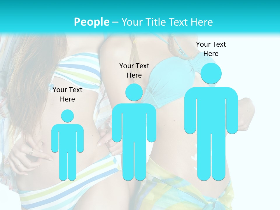 Swim Body Woman PowerPoint Template