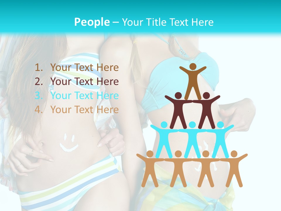 Swim Body Woman PowerPoint Template