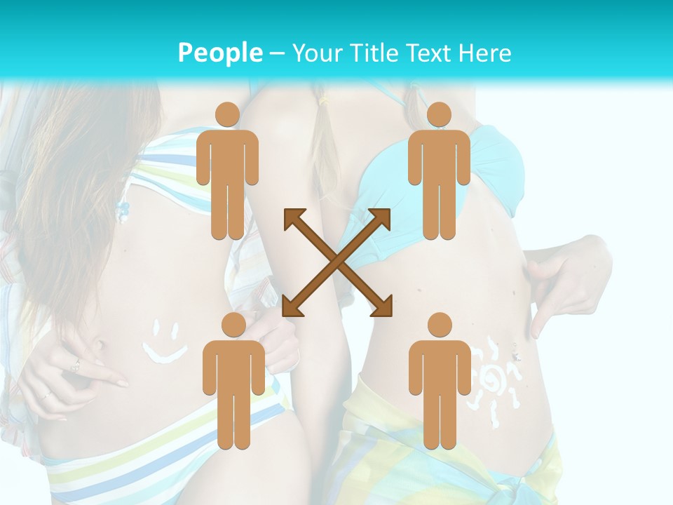 Swim Body Woman PowerPoint Template