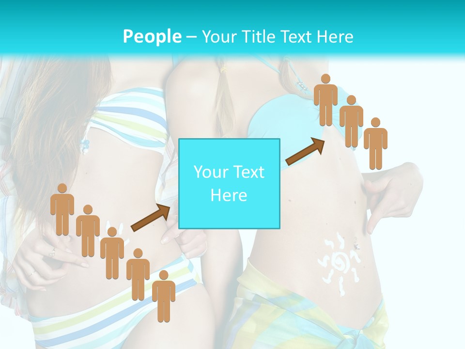 Swim Body Woman PowerPoint Template