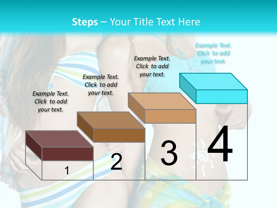 Swim Body Woman PowerPoint Template