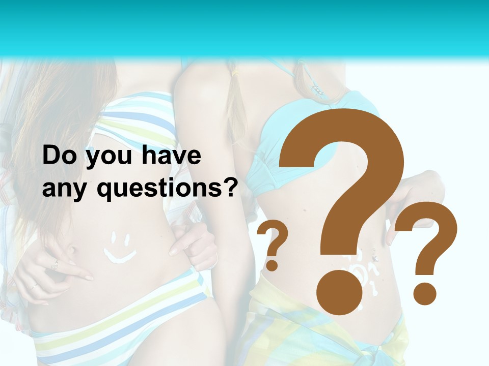 Swim Body Woman PowerPoint Template