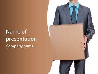 Post Hand Empty PowerPoint Template