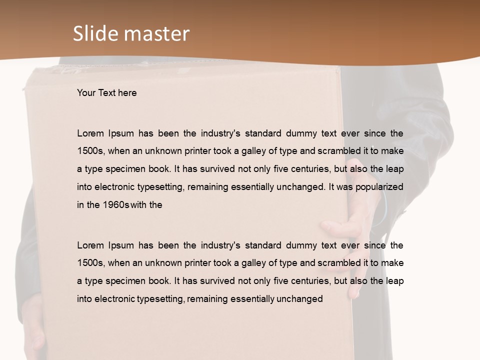 Post Hand Empty PowerPoint Template