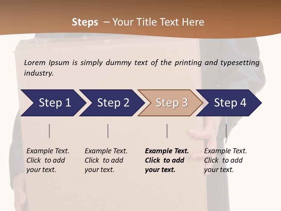 Post Hand Empty PowerPoint Template