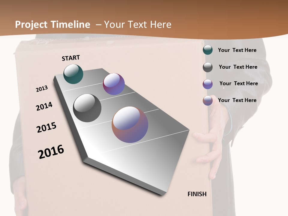 Post Hand Empty PowerPoint Template