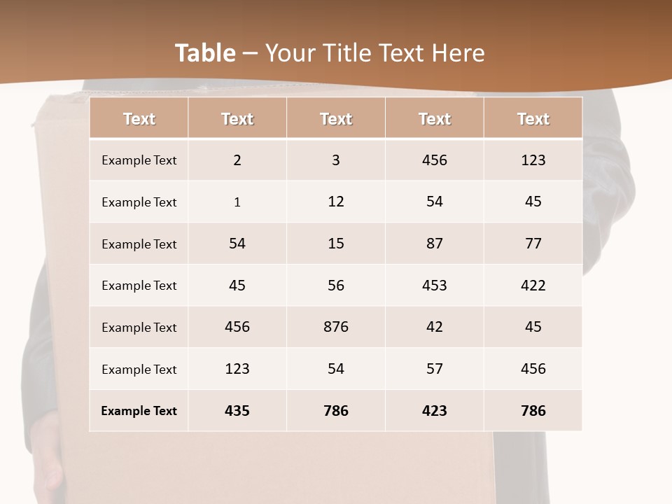 Post Hand Empty PowerPoint Template